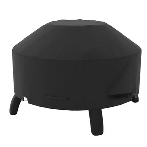 Round Fire Pit Cover for 22-32 Inch Fire Pit, 600D Heavy Duty Fire Pit Cover - Picture 1 of 7