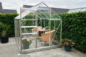 Gewächshaus Halls Popular 86 5,0m² Alu silber 3mm Blankglas - Bild 1 von 13