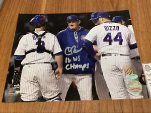 Chris Bosio 8x10 Chicago Cubs Schwartz coa signed autograph - Picture 1 of 1