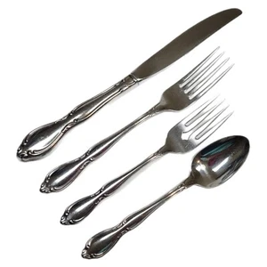 Cuchillo de lujo STRATHMORE de acero inoxidable de Oneida Ltd tenedor de cena tenedor de ensalada tenedor cucharadita - Imagen 1 de 2