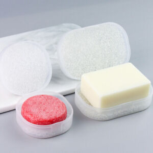 Portable Travel Soap Dish Box Case Holder With Lid Drain Container Home Bath T-❤
