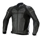 Alpinestars GP Force Leather Motorcycle Motorbike Jacket Street Black Black