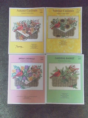 Imaginating Seasons and Cardinals Counted Cross Stitch Patterns - Image 1 of 2