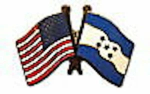 🇭🇳/ 🇺🇸 Honduras Friendship with US Flag Lapel Badge Pin - Picture 1 of 1