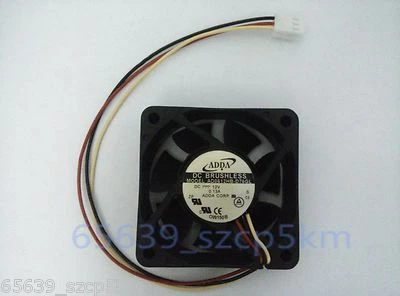ADDA AD0612HB-D76GL  DC 12V 0.13A 3Pin 60x60x20mm Case Cooling Fan   - Image 1 of 2