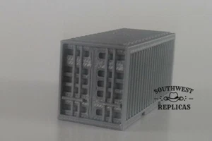 SW Réplicas Escala HO 220-1013: 20' CONTENEDOR DE CARGA - PUERTAS CERRADAS - PLATA - Imagen 1 de 2