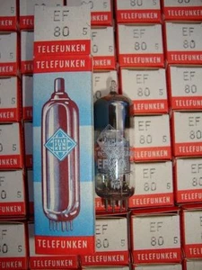 5 X EF80 TELEFUNKEN. WITH # SIEMENS CODES.NOS/NIB, MATCHED FIVE, CRYOTREATED - Picture 1 of 1