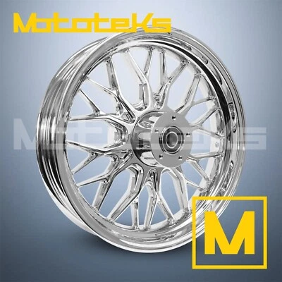 16X3.5 CORE MAG WHEEL CHROME FOR HARLEY SOFTAIL SPORTSTER DYNA MODELS REAR RIM - Image 1 of 4