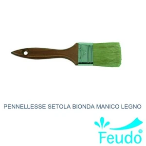 PENNELLESSE SETOLA BIONDA MANICO LEGNO PENNELLO - Foto 1 di 1