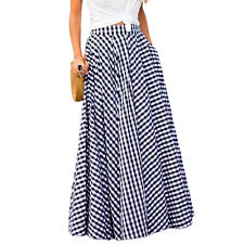 Maxi Skirt Geometric Pockets Draped A-line Skirt Elegant