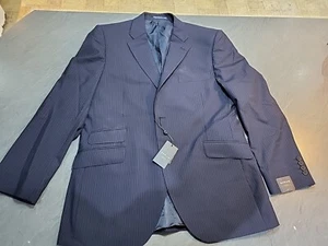 Howick Branson Tailored Fit Striped Suit Jacket, Navy 42R BNWT RRP £199 - Picture 1 of 4