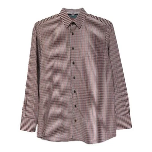 Luchiano Visconti Youth Boys Black Red White Cotton Button Shirt Size 14 - Picture 1 of 7