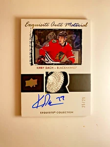 Kirby Dach 2020-21 UD Rookie Exquisite Auto Material Rookie Patch Auto /25 - Picture 1 of 2