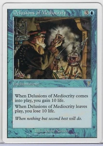 1x Delusions of Mediocrity - MTG Core Set 7th Edition - Near Mint - Foto 1 di 1