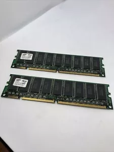 QTY 2 Lot 64MB PC100 ECC 168 PIN DIMM SDRAM MEMORY MODULES 128mb Total 2pc 64 - Picture 1 of 7