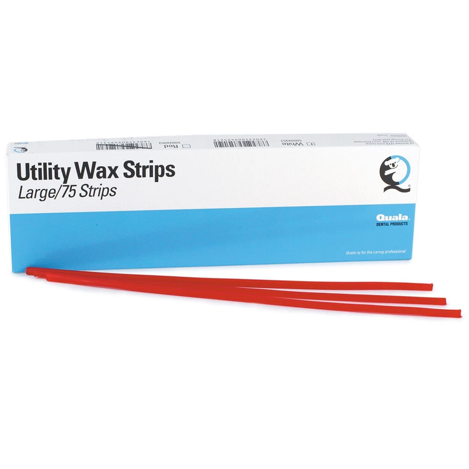 Tiras de cera dental utilitária Quala 50094951 pequenas vermelhas 114/pk - Imagem 1 de 1