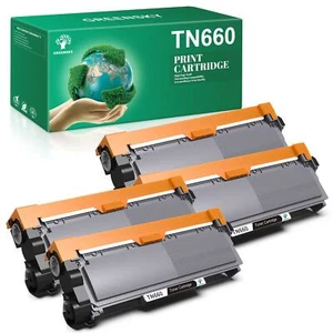 4 High Yield Black Toner Cartridge TN660 HL-L2300D For Brother DCP-L2540DW TN630 - Picture 1 of 6