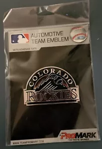 Neu MLB Colorado Rockies Auto LKW SUV Kunststoff Chrom Emblem Team ProMark - Bild 1 von 3