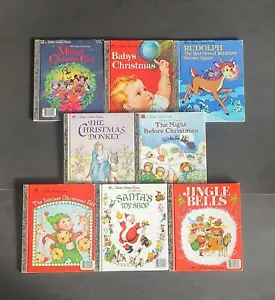 Lot of 8 Vintage Little Golden Books with Christmas Stories - Imagen 1 de 15