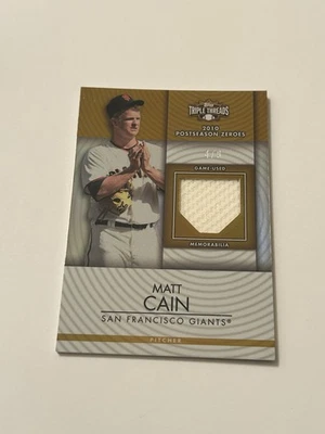 Topps Triple Threads Unity Relics Gold 2012/9 Matt Cain #TTUR-229 Foto 1 de 2