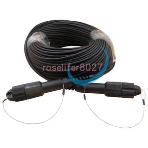 Outdoor LC MM Fiber Optic Patch Cord Waterproof 4 cores Armored TPU Cable100M - Afbeelding 1 van 1