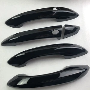 Black Side Door Handle Cover Trim for For Hyundai Tucson 2022-2025 Touch Version - Bild 1 von 4