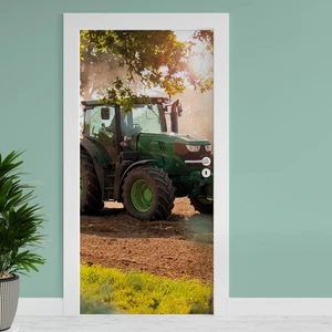 Pellicola per Porta " Trattore " 90x200cm Tuerposter Adesivo Decorazione Parati - Foto 1 di 7