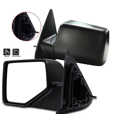 Pair Side Mirrors Manual Fold For Ford Ranger 2006 2007 2008 2009 2010-11 - Image 1 of 4