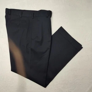Pantalones Brooks Brothers Madison Para Hombre 40x32 Azul Marino Lana Plisado Vestido Puños - Imagen 1 de 13