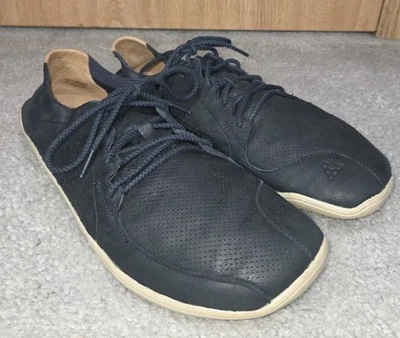 Tênis masculino vivobarefoot couro azul marinho tamanho 45 EUA 12 - Imagem 1 de 4