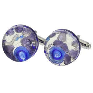 Gemelos redondos clásicos venecianos GlassOfVenice Murano - periwinkle - Imagen 1 de 4
