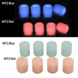 Premium Luminous Tire Valve Stem Covers for Car Bike and Motorcycle Pack of 8 - Picture 1 of 58