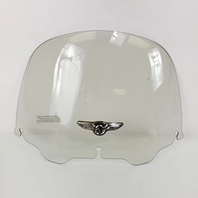 Harley 96-13 Touring Electra Glide 12” caveira com asas logotipo pára-brisa SMKD FABRICANTE DE EQUIPAMENTO ORIGINAL - Imagem 1 de 4