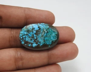 43.00 Cts Magnesite Dyed Gemstone Oval Cabochon Pendant Supply 19x29x6 mm - Picture 1 of 7