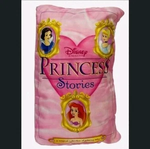 Cuscino libro storia principessa Disney 2007 peluche Cenerentola sirena bianca neve - Foto 1 di 6
