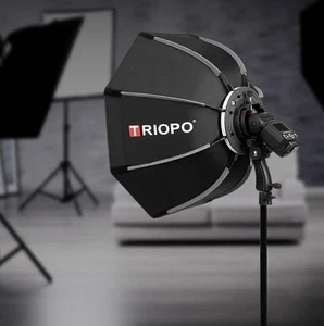 For Speedlite 90cm TRIOPO Octagon Umbrella Softbox With Hot Shoe Holder Set Part - Picture 1 of 12