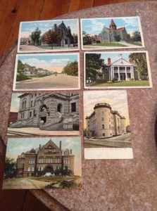 Lot Of 7 Postcards Massachusetts Brockton And Worcester MA - Picture 1 of 9