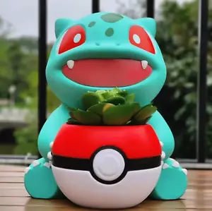 GIANT BULBASAUR STATUE PLANT FLOWER POT TABLE Home Decor ANIME Room ART DESIGN - Picture 1 of 1