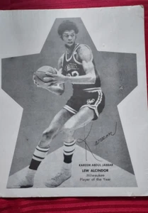 Kareen Abdul Jabbar Autograph Photo Milwaukee Player of Year 1972 9" X 11" - Bild 1 von 5