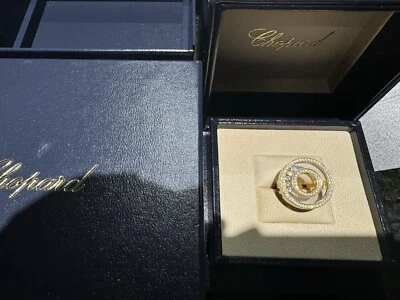 Anillo Chopard Diamantes Oro 18k Enorme Patrimonio Grande Foto 1 de 4