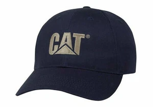 Caterpillar CAT Equipment Men's Structured Twill Navy & Khaki Hat/Cap - Picture 1 of 1