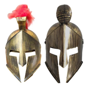 Casco Cavaliere Medievale Gladiatore Spartano Guerriero Romano Greco Costumi - Foto 1 di 6