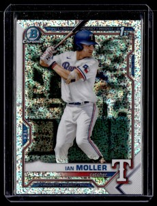 2021 Bowman Chrome Prospects Speckle Ian Moller Texas Rangers #BDC-42