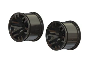 ARRMA AR510099 MT 2.8 Wheel 14mm Hex Black Chrome (2) : Granite - Picture 1 of 1