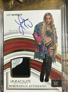 Liv Morgan 2023 WWE Panini Immaculate Memorabilia Autographs Auto /10 GOLD - Picture 1 of 2