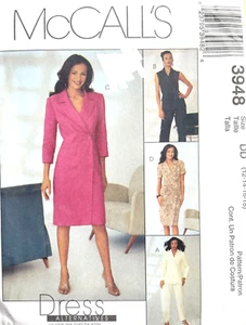Chaqueta, chaleco, vestido, pantalón patrón 3948 McCall's Misses talla 12-18 SIN CORTAR - Imagen 1 de 2