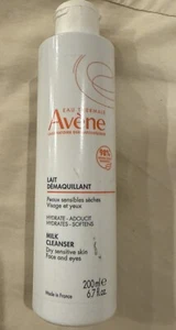 Avene Milk Cleanser for Dry Sensitive Skin, Face And Eyes 6.7 oz Exp 10/25 - Picture 1 of 2