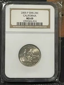 2005 P SMS CALIFORNIA 25C NGC Grade MS 69 1959303-016 - Picture 1 of 1