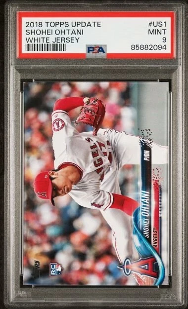 2018 Topps Update Shohei Ohtani RC SSP White Jersey #US1 **PSA 9 MINT**