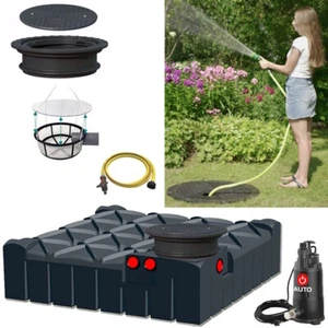 Automatikanlage Flachtank Zisterne Erdtank Wassertank Regenwassernutzung 3000 L - Bild 1 von 15